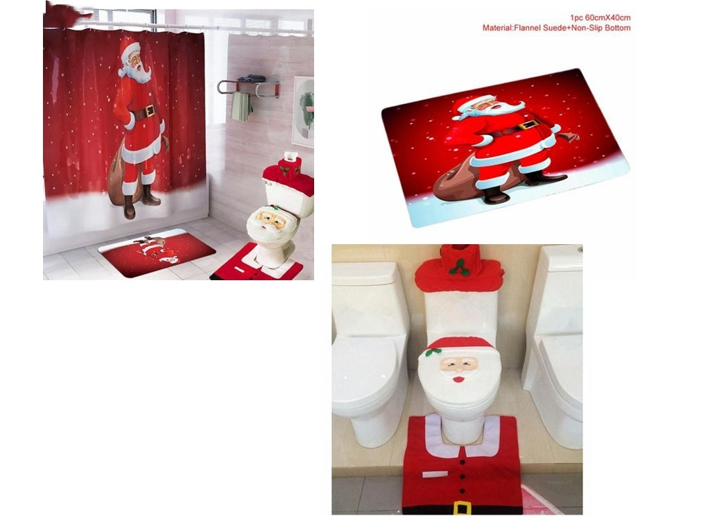 Festive Santa Bathroom Set