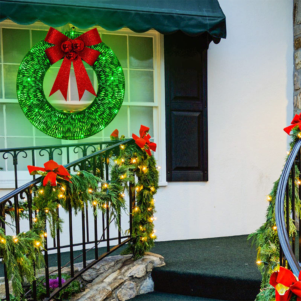 Christmas LED Garland with Bow