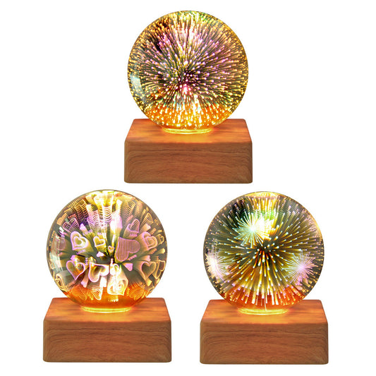 3D Firework Crystal Ball