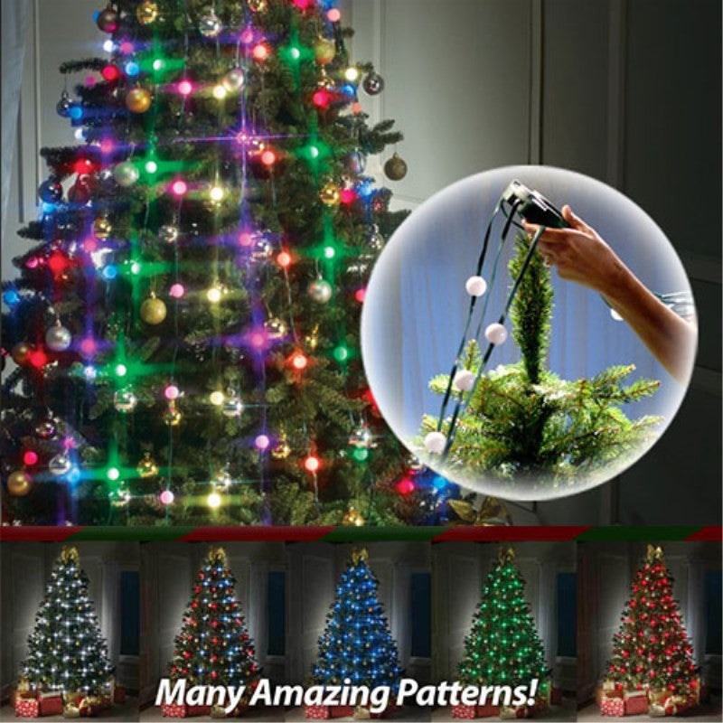 Christmas Tree LED Lights - Dimmable & Color Changing